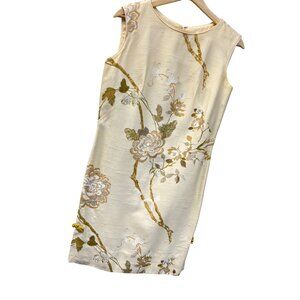 Hawaiian Casuals Stan Hicks Made in Honolulu Vintage 60's Raw Silk Floral shift